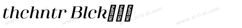 Athachantr Black字体转换